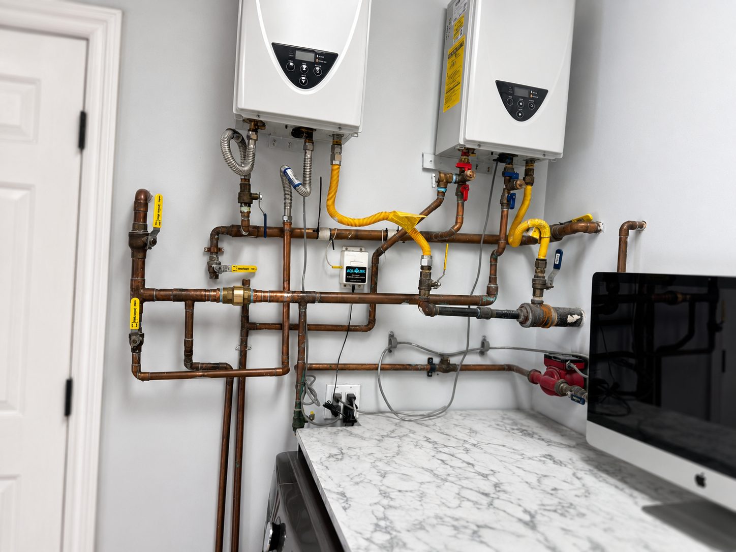 Tankless water heater installation