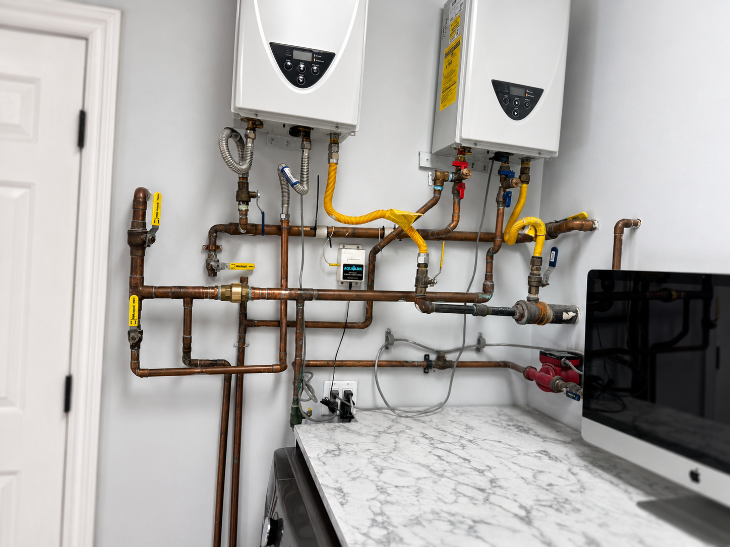 Tankless water heater installation by Diamond Quality Plumbing